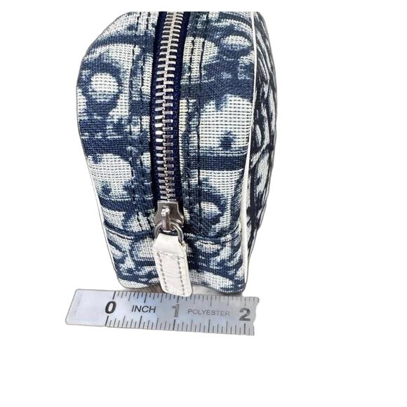 Christian Dior Trotter No. 1 Navy & White Cosmetic Pouch Bag (CDXX125) - Picture 6 of 15